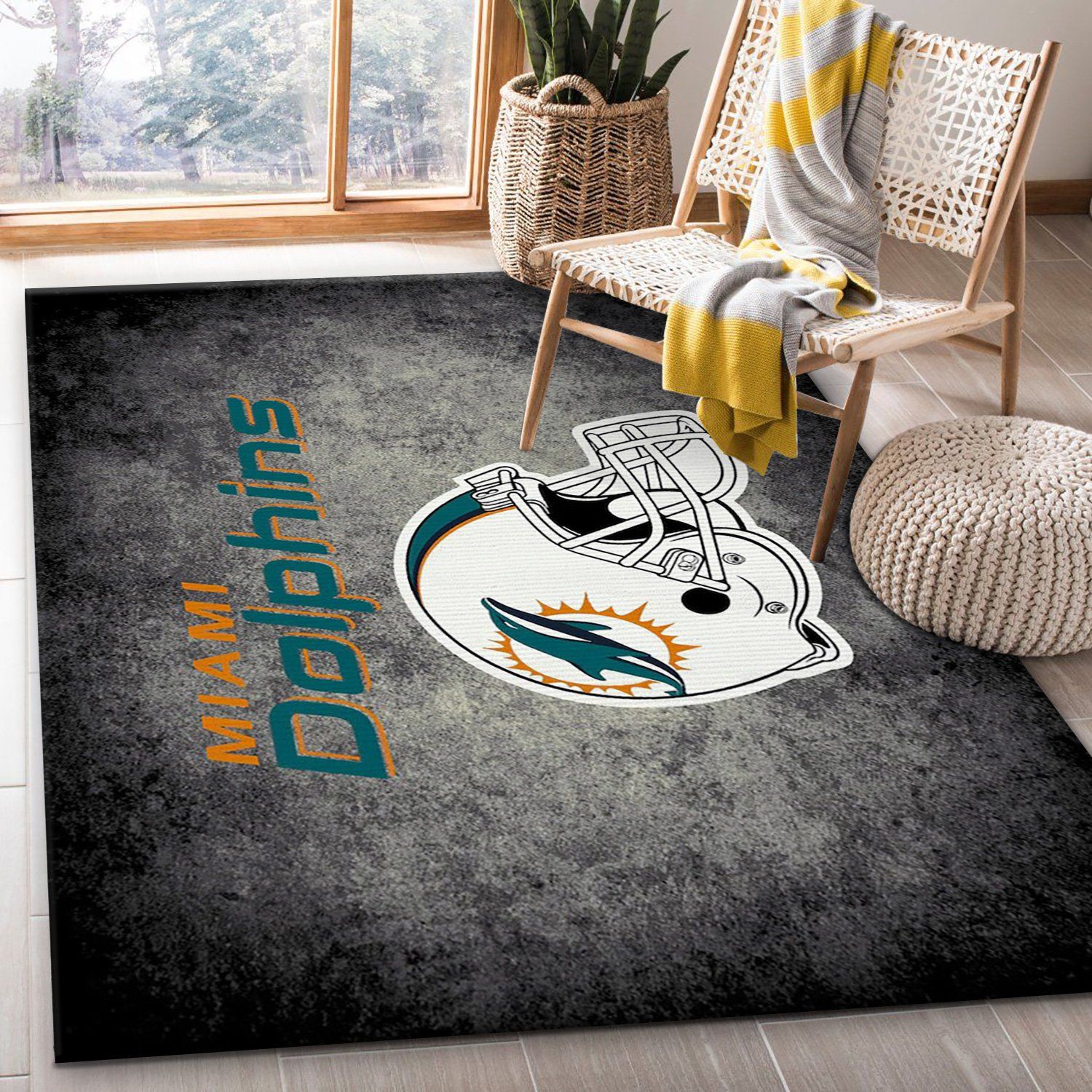 Miami Dolphins Galax NFL Christmas Gift Rug Living Room Rug Floor Decor  Home Decor - Travels in Translation