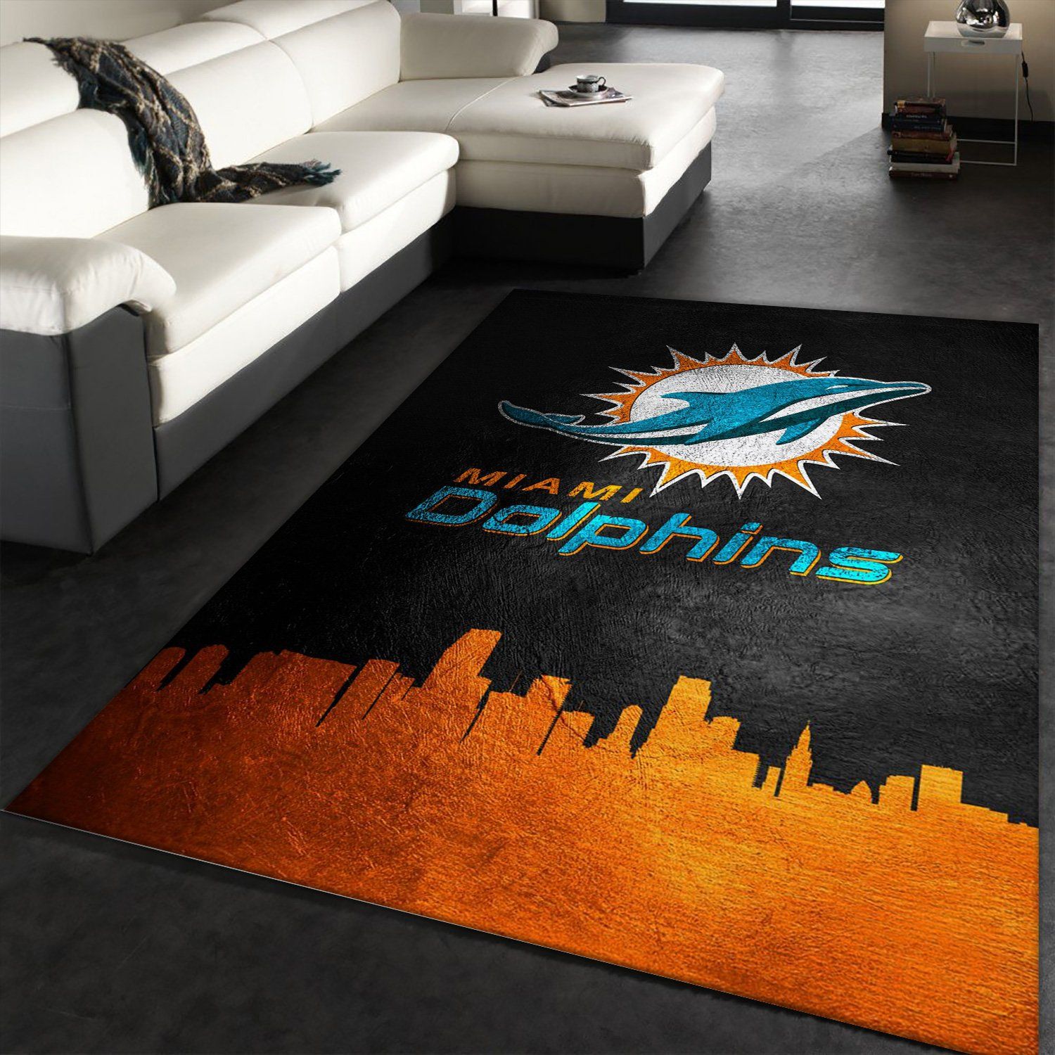 Miami Dolphins 1972 Nfl Rug Bedroom Rug US Gift Decor