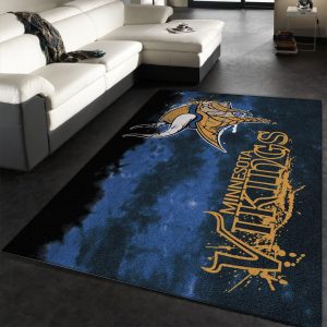 Minnesota Vikings NFL Area Rug Bedroom Rug Home US Decor - Peto Rugs