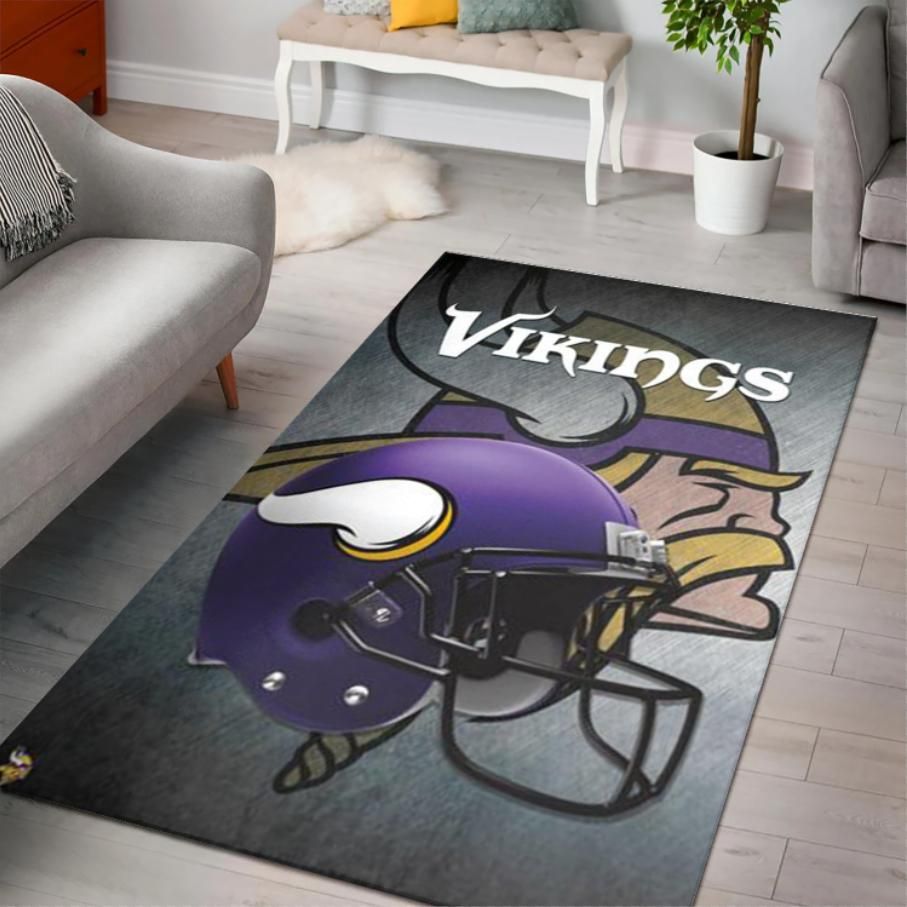 Area Rug with Minnesota Vikings sports team logo!