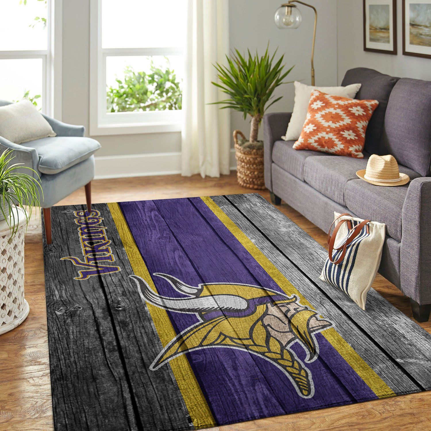 Minnesota Vikings Nfl Area Rug Bedroom Rug Home US Decor - Travels in  Translation