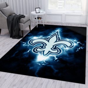 New Orleans Saints Nfl Team Logo Wooden Style Style Nice Gift Home Decor  Rectangle Area Rug - Peto Rugs