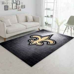 New Orleans Saints Nfl Team Logo Wooden Style Style Nice Gift Home Decor  Rectangle Area Rug - Peto Rugs