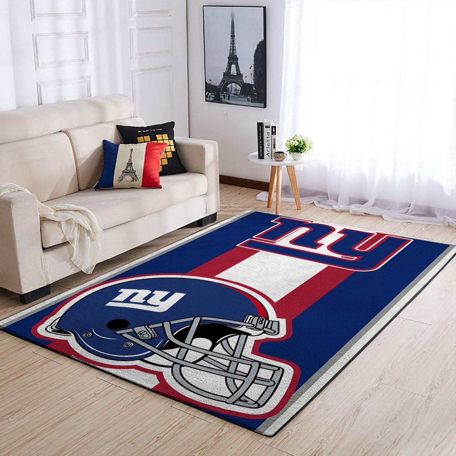 New York Giants Nfl Team Logo Helmet Nice Gift Home Decor Rectangle Area Rug