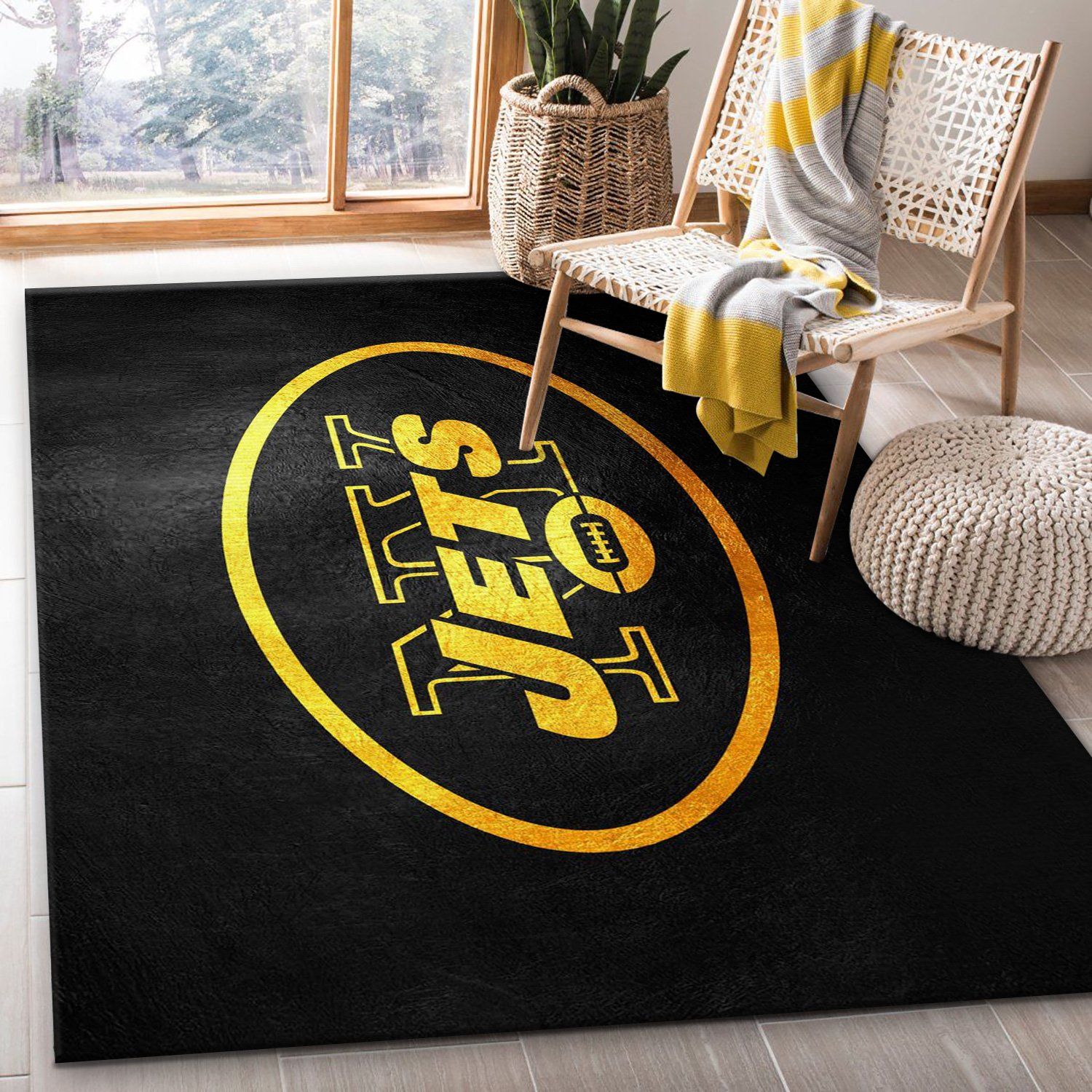 New York Jets Area Rugs Living Room Carpet Christmas Gift Floor