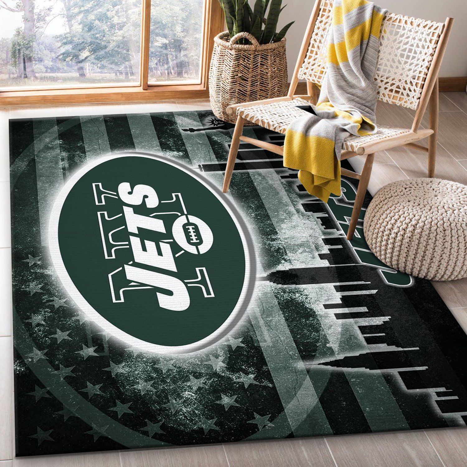 New York Jets Nfl Team Logo Snoopy Us Style Nice Gift Home Decor