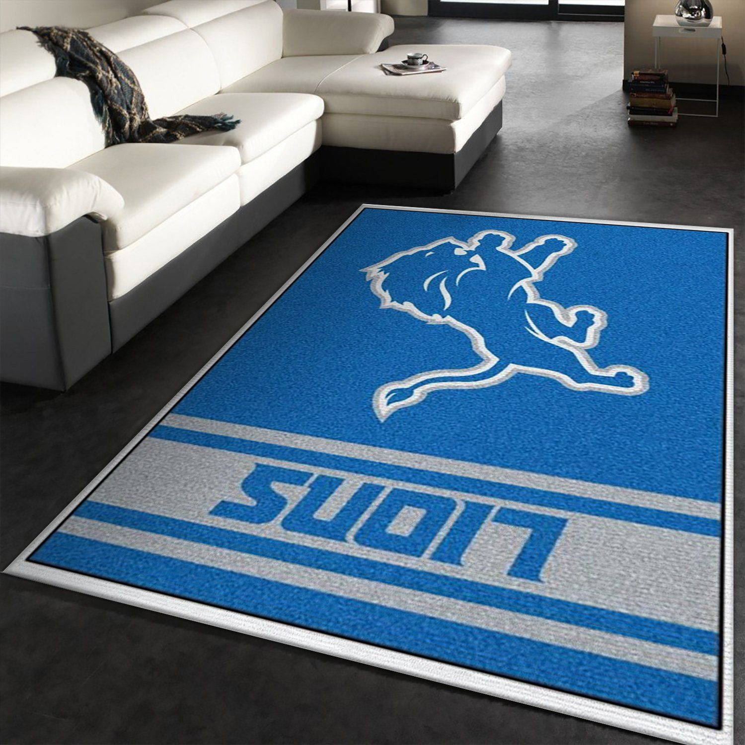 Nfl Detroit Lions Area Rug, Bedroom Rug, Family Gift US Decor