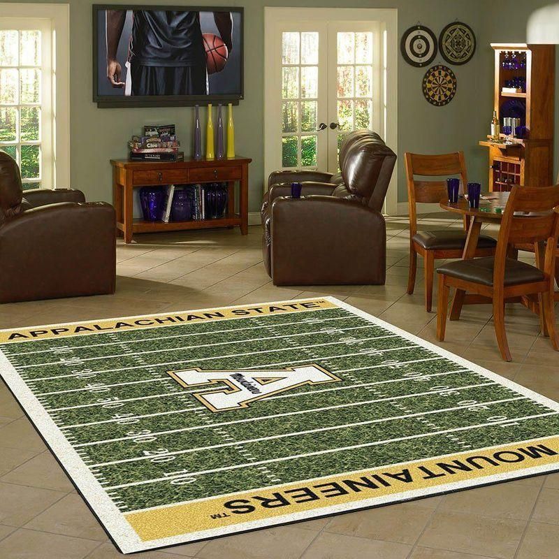 Nfl Football Fans Appalachian State Mountaineers Home Field Area Rug Football Home Decor