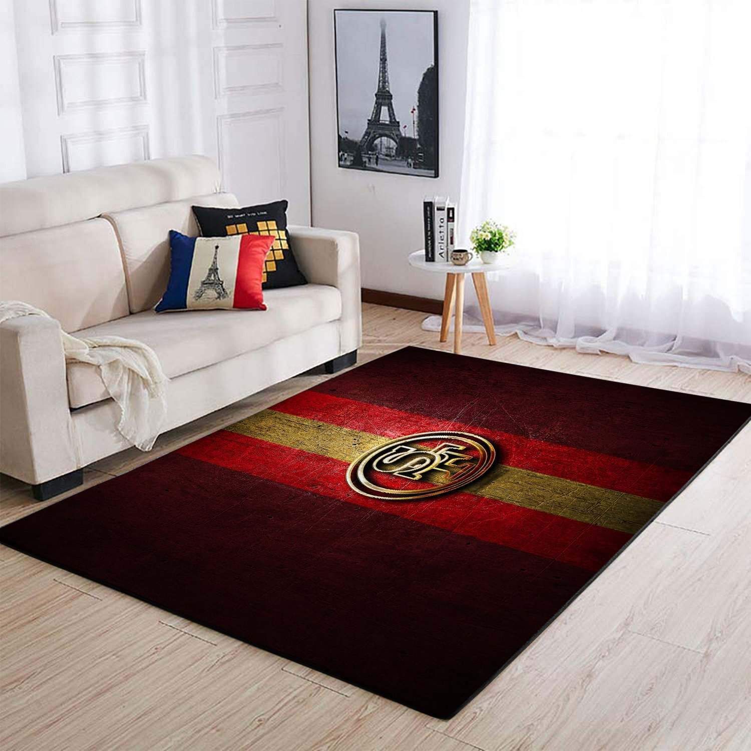 Nfl Football Team San Francisco 49ers Area Rug Home Decor