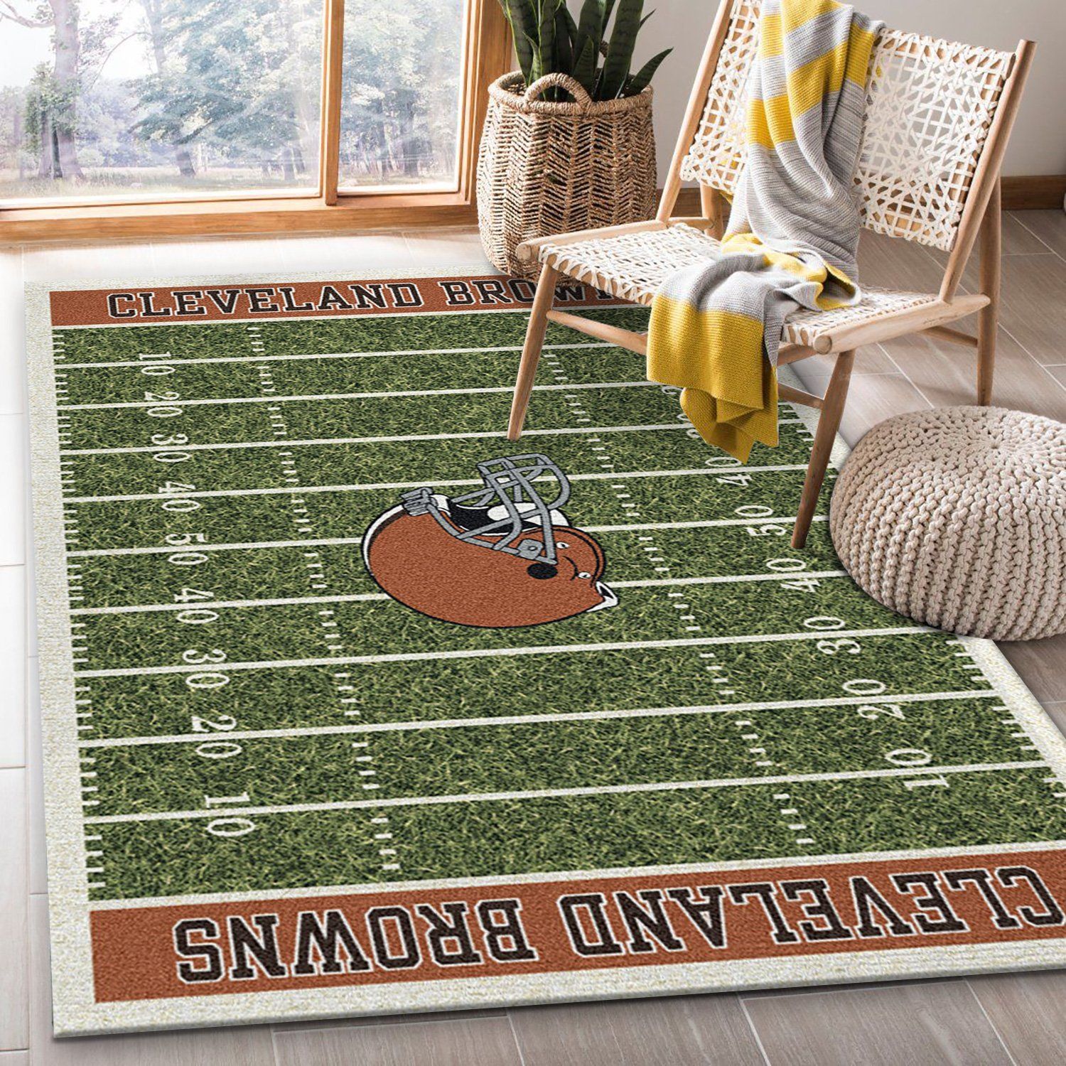 Cleveland Browns NFL Home Field Area Rug