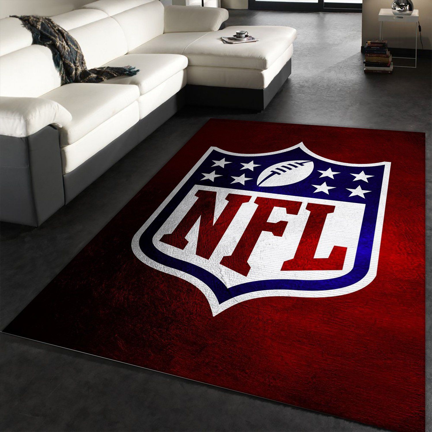 Detroit Lions Skyline Nfl Team Logos Living Room Carpet Rug Home Decor -  Custom Size And Printing