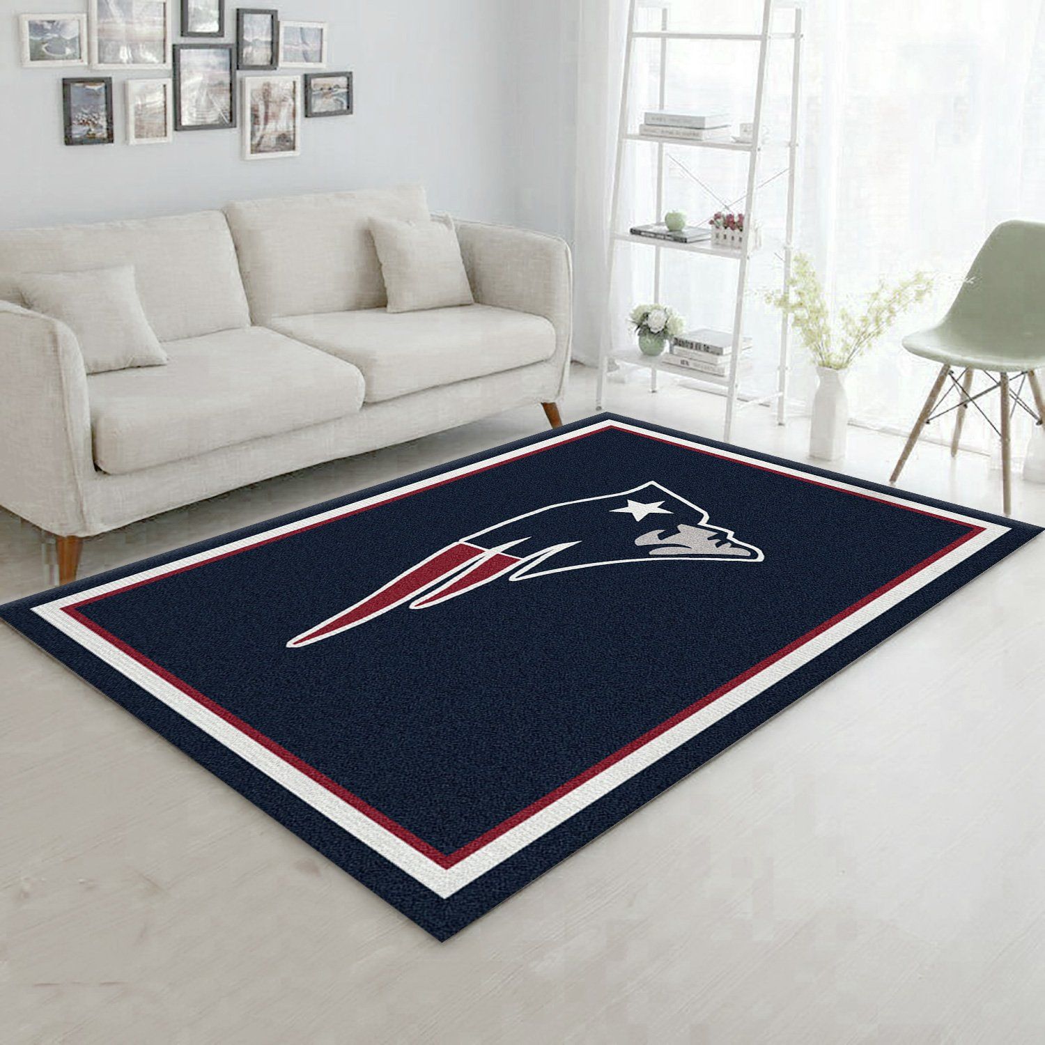 Nfl Spirit New England Patriots Area Rug, Living Room Rug, US Gift Decor