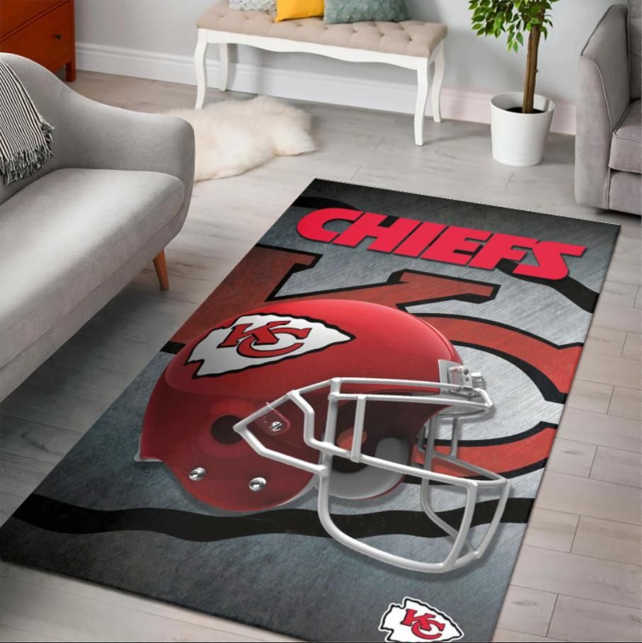 Nfl Team Kansas City Chiefs Home Decor Area Rug Rugs For Living Room Rug Home Decor