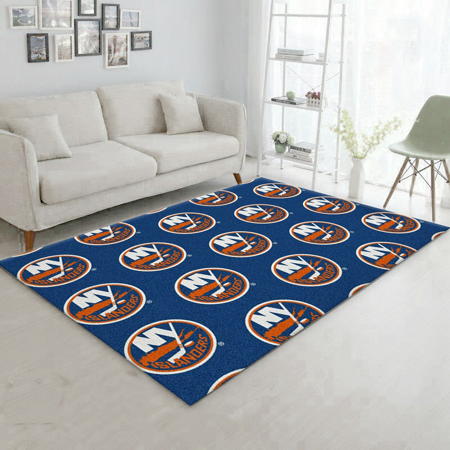 Nhl Repeat New York Islanders Area Rug For Christmas, Bedroom Rug, US Gift Decor