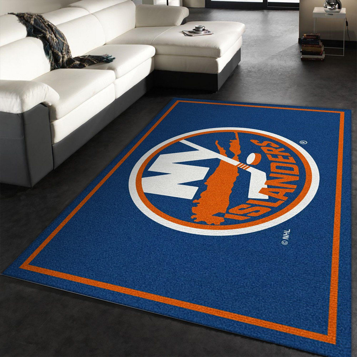 Nhl Spirit New York Islanders Area Rug Carpet, Living Room Rug, Floor Decor Home Decor