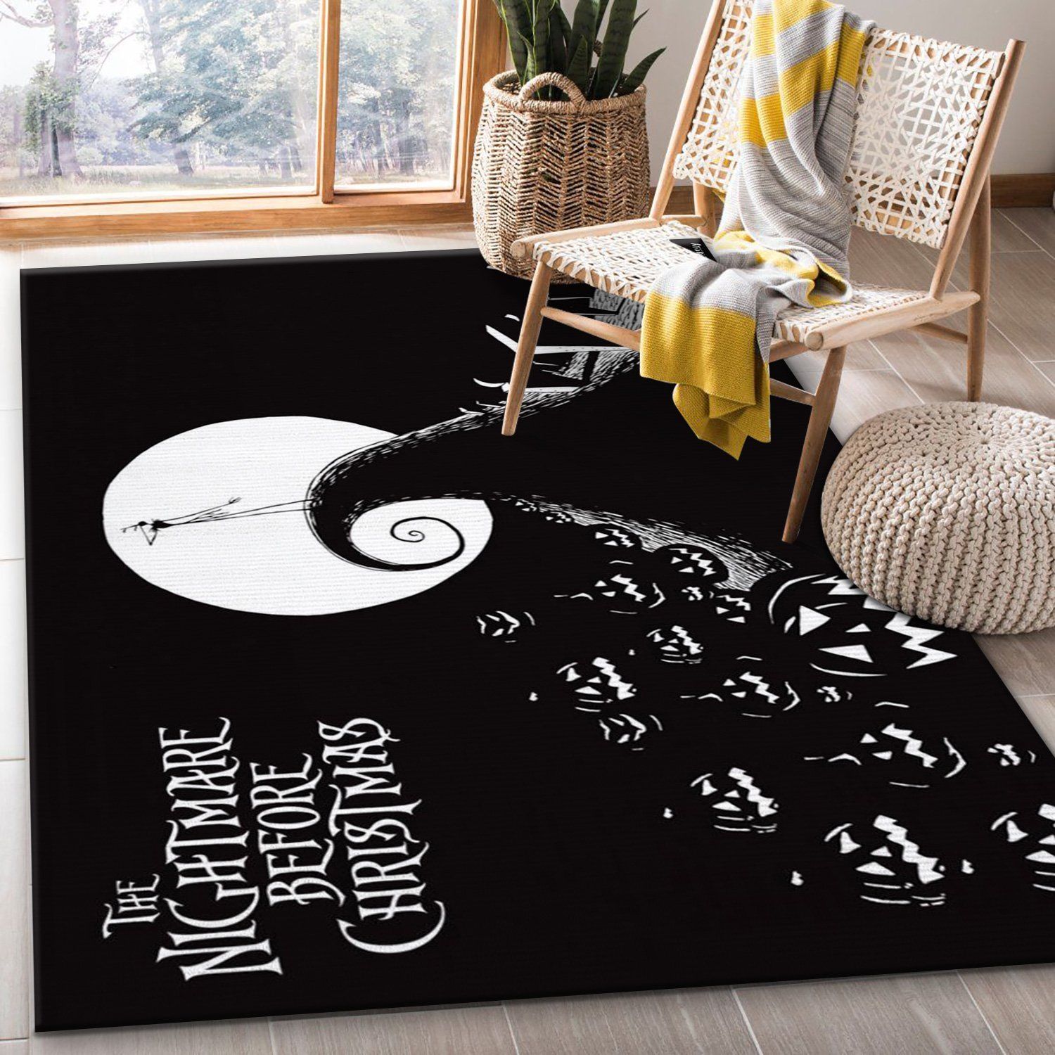 Nightmare Before Christmas Ver13 Rug Bedroom Rug US Gift Decor