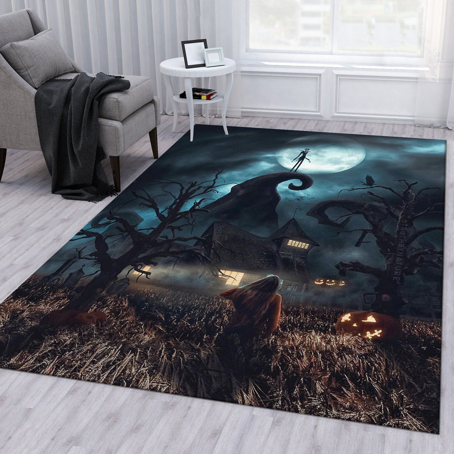 Nightmare Before Christmas Ver7 Area Rug For Christmas Bedroom Rug Family Gift US Decor