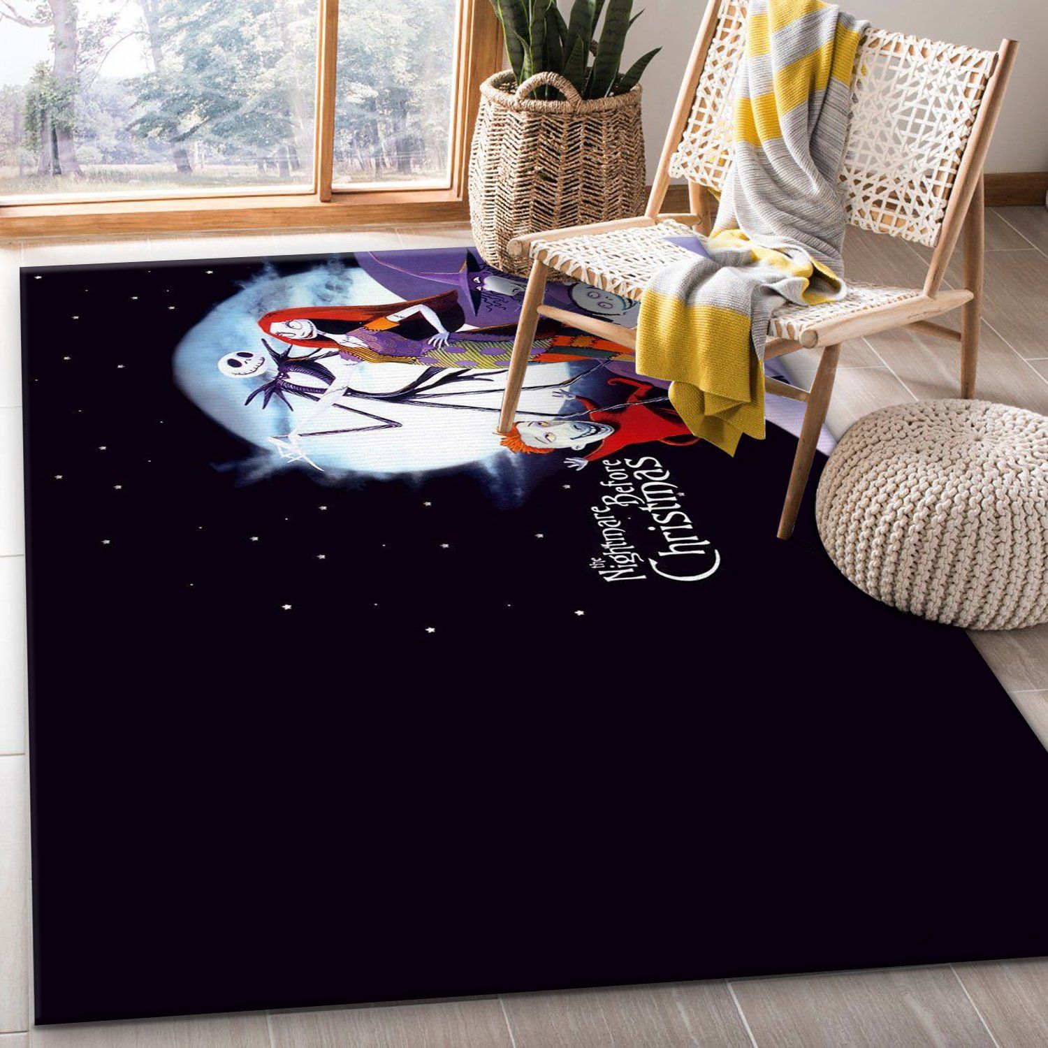 Nightmare Before Christmas Ver8 Area Rug For Christmas Bedroom Rug Floor Decor Home Decor