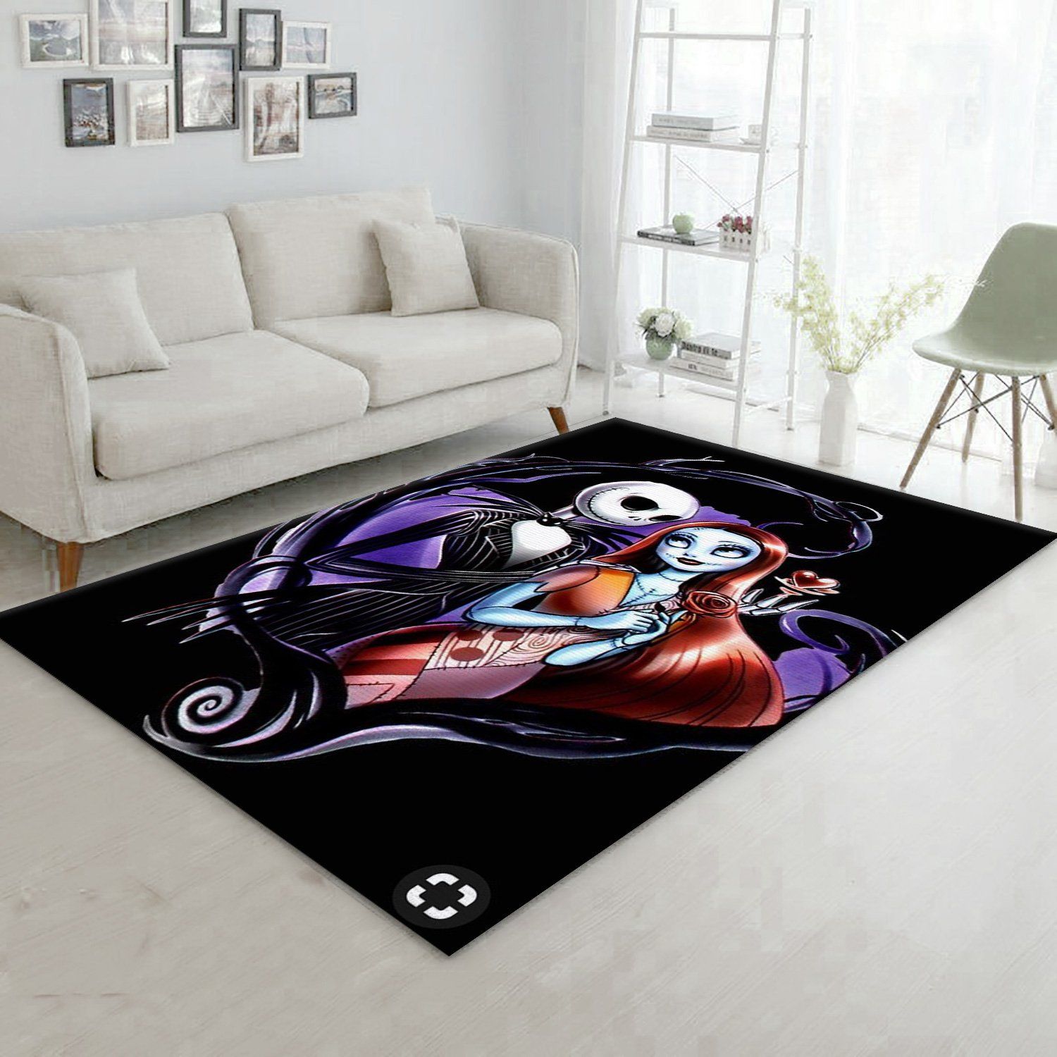 Nightmare Before Christmas Ver9 Area Rug For Christmas Bedroom Rug US Gift Decor