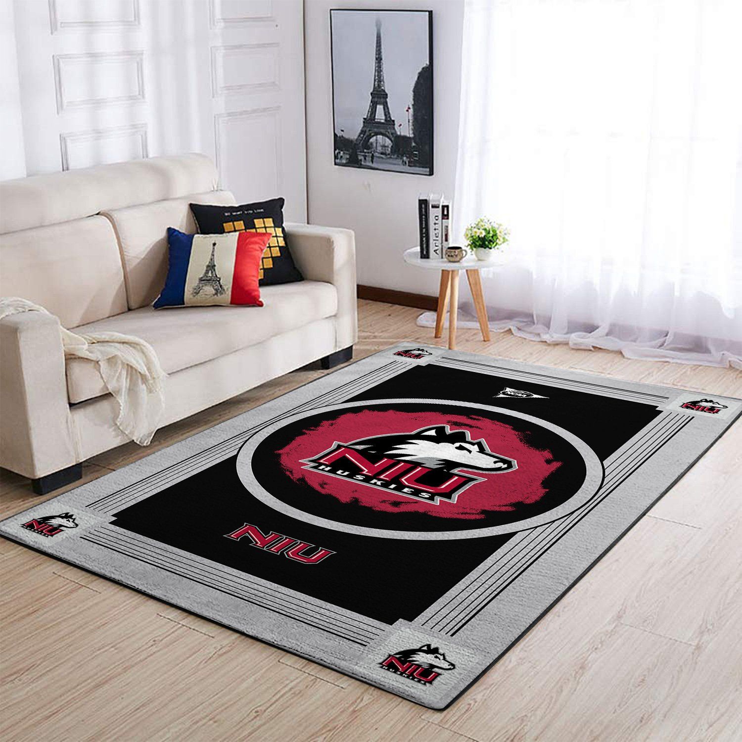 Northern Illinois Huskies Ncaa Team Logo Nice Gift Home Decor Rectangle Area Rug