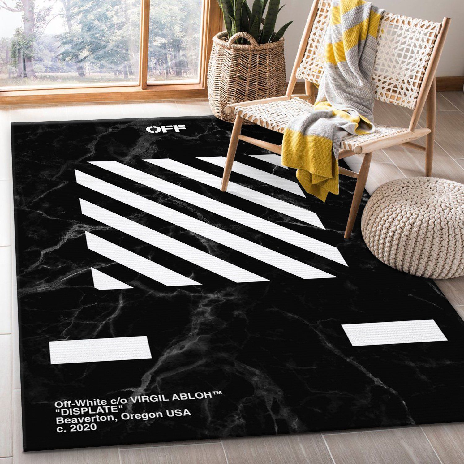 Off White Marmor Area Rug Living Room Rug Floor Decor Home Decor ...