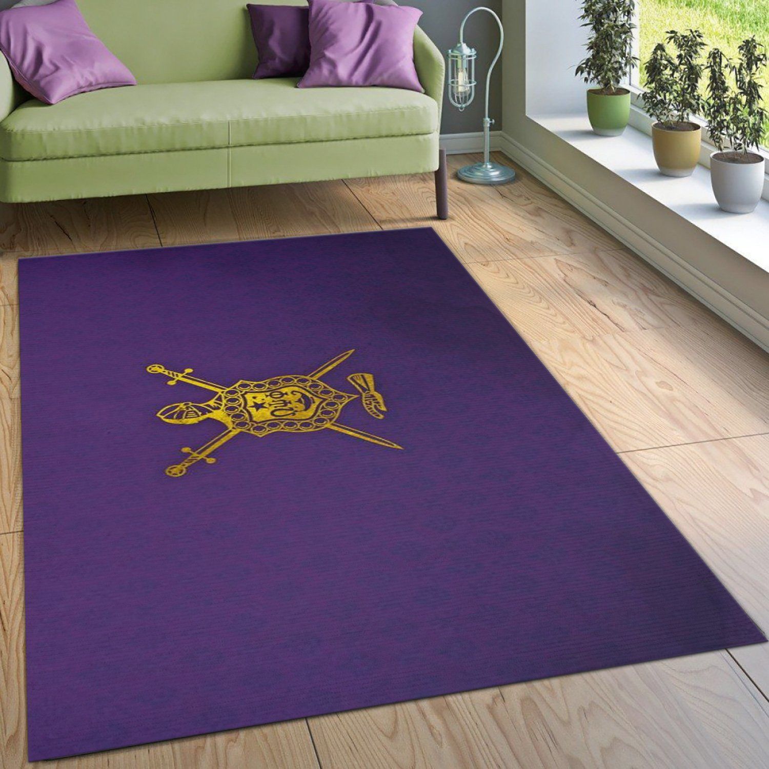 Omega Psi Phi Logo Area Rug Living Room Rug Christmas Gift US Decor