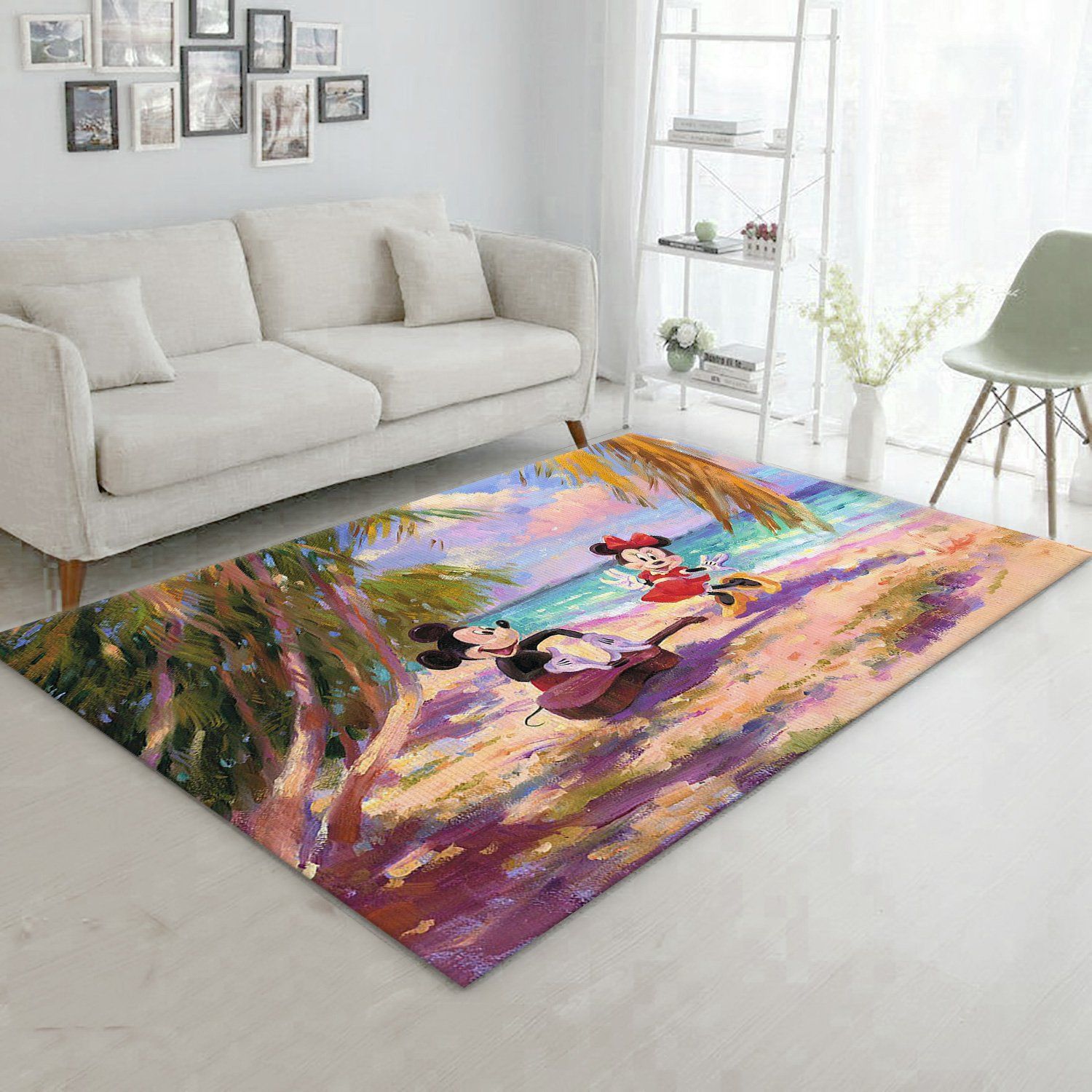 Palm Noel Gift Rug Living Room Rug US Gift Decor