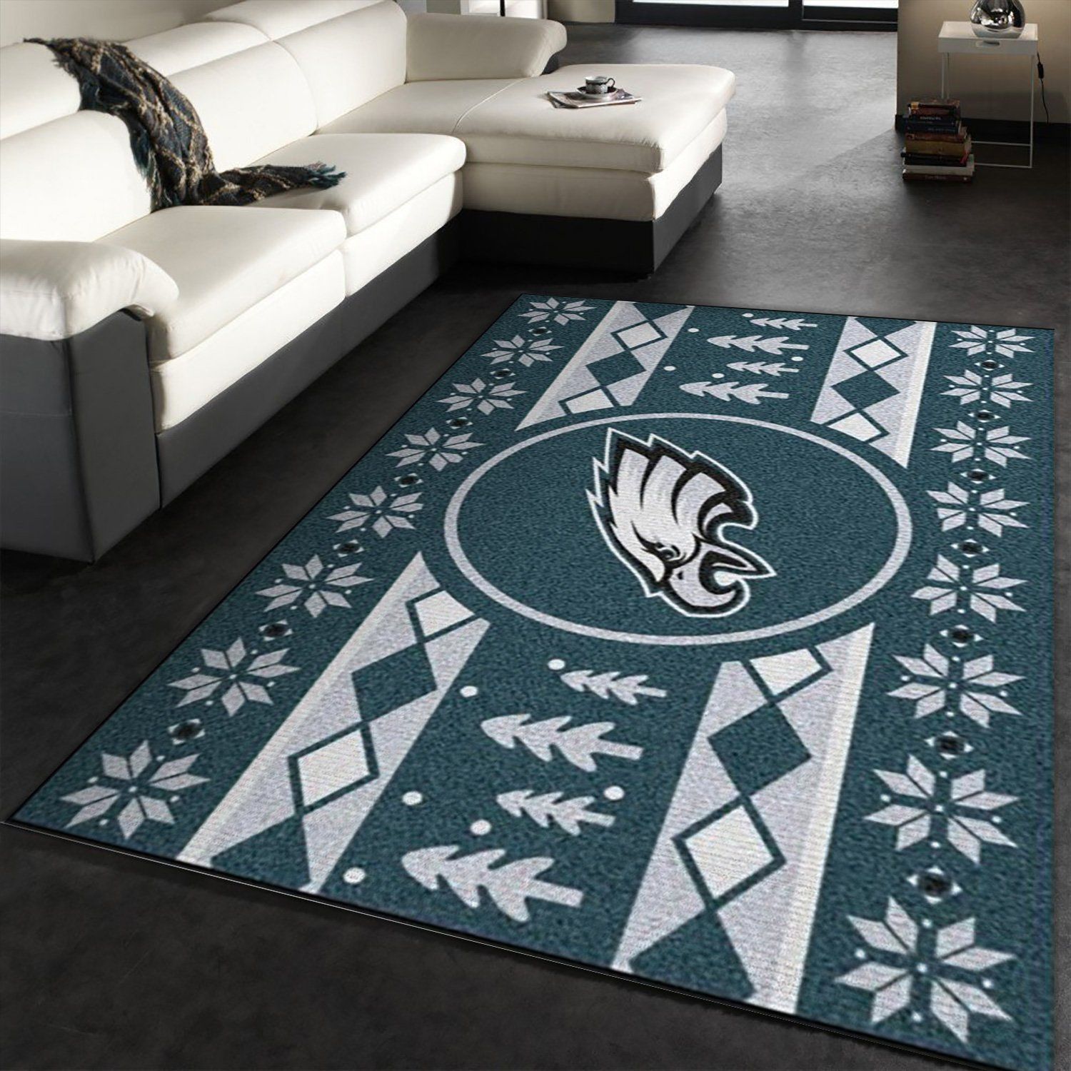 Philadelphia Eagles Nfl Area Rug, Kitchen Rug, Family Gift US Decor