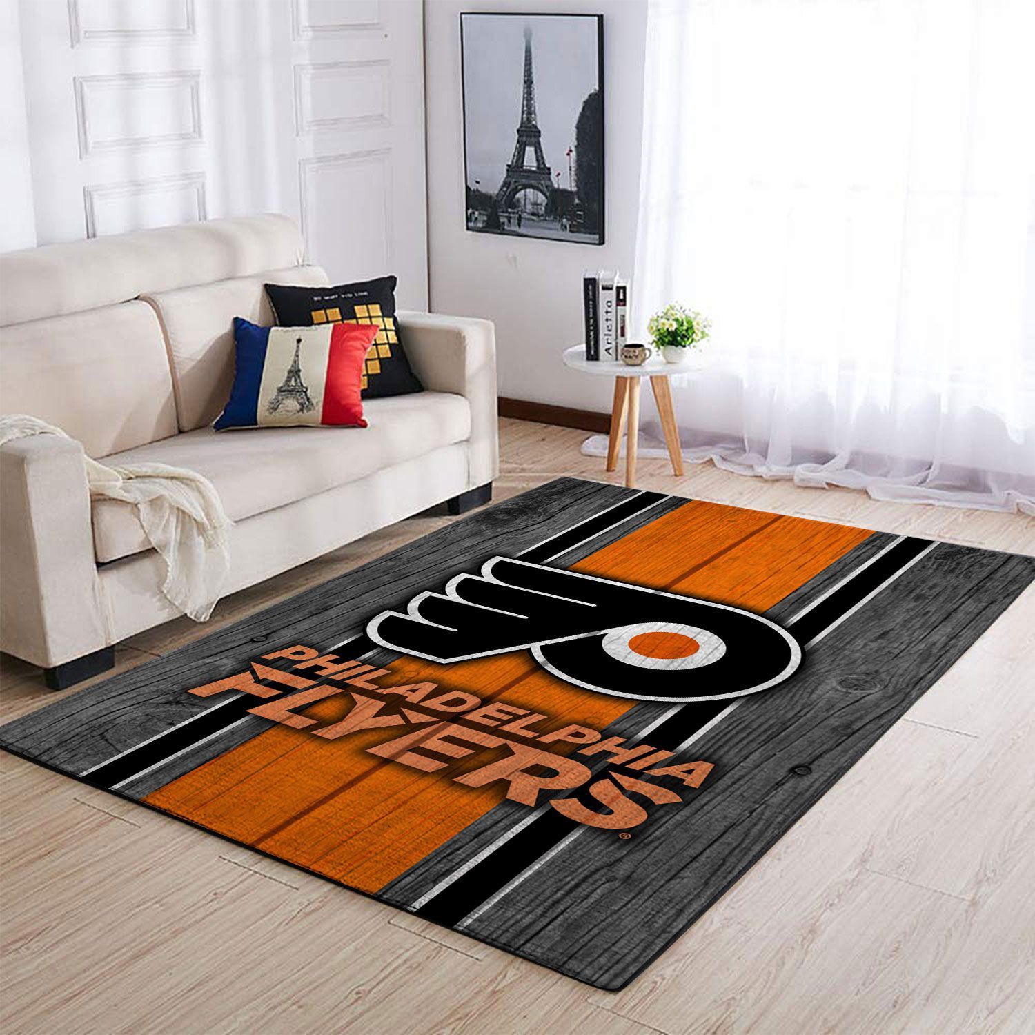 Philadelphia Flyers Nhl Team Logo Style Nice Gift Home Decor Rectangle Area Rug