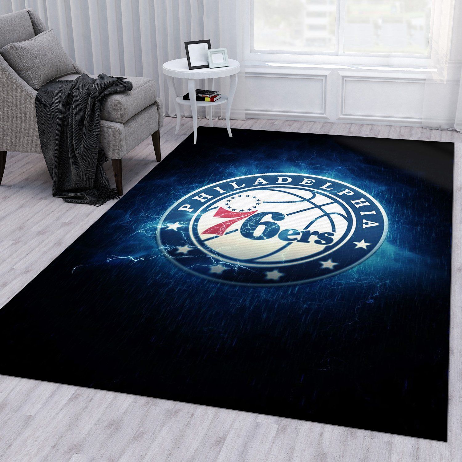 Philadelphia Sixers NFL Area Rug Living Room Rug Christmas Gift US Decor