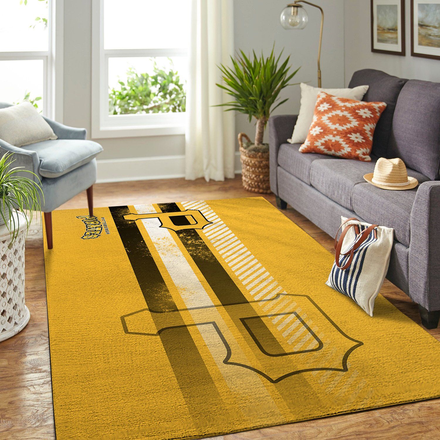 Pittsburgh Pirates Mlb Team Logo Nice Gift Home Decor Rectangle Area Rug