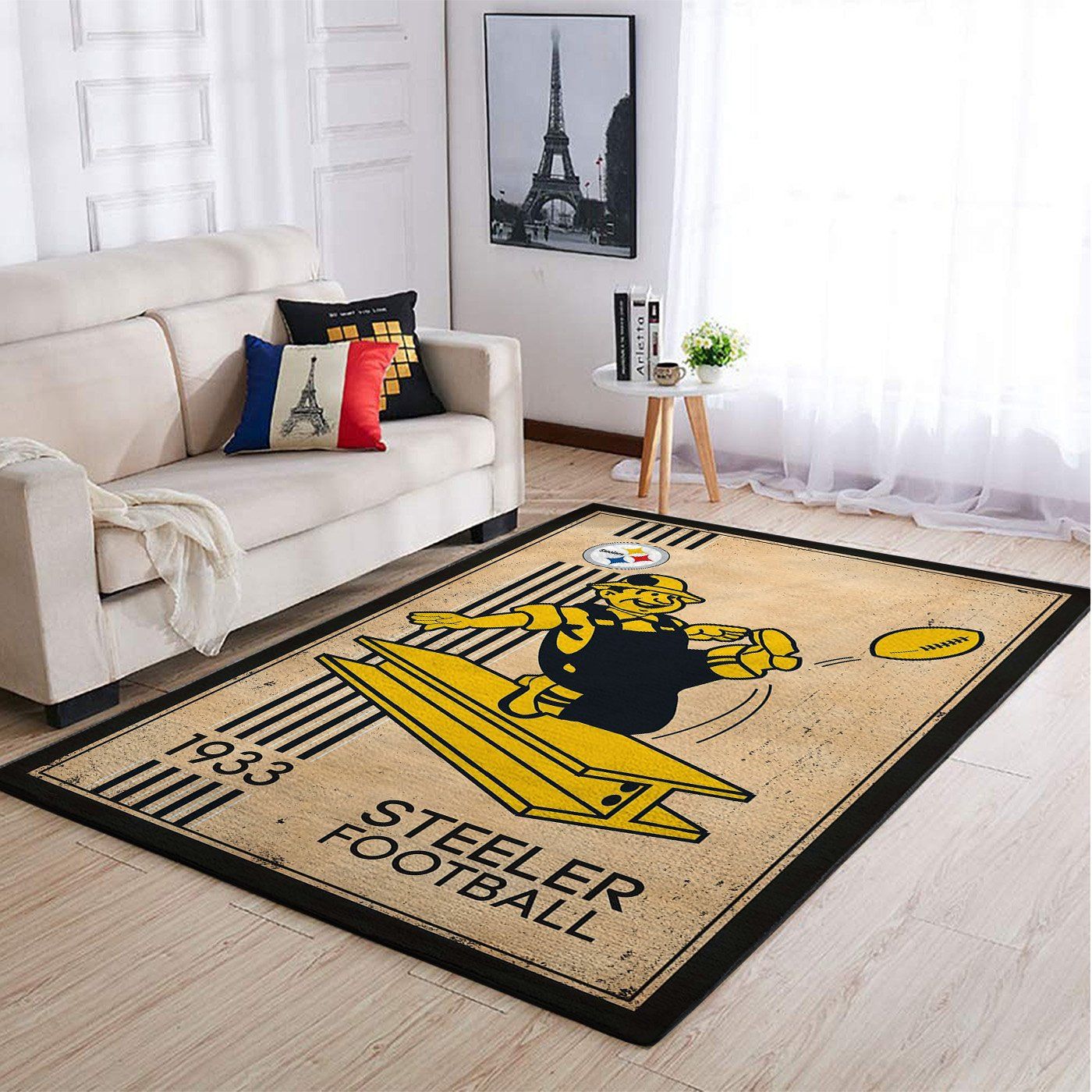 Pittsburgh Steelers NFL Team Helmet Style Nice Gift Home Decor Rectangle  Area Rug - Bring Your Ideas, Thoughts And Imaginations Into Reality Today