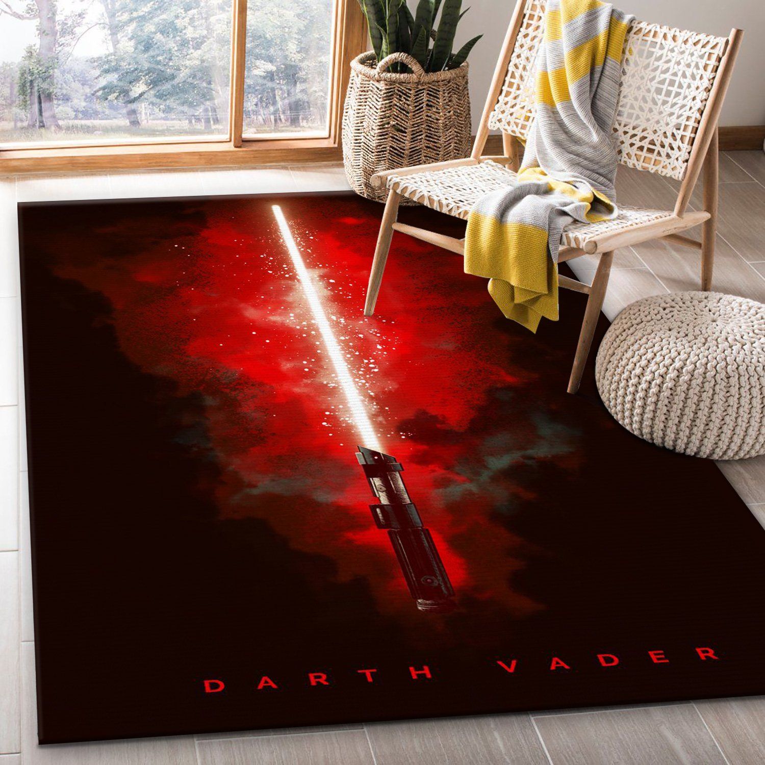 Revenge Of The Sith Star Wars Movie Rug Star Wars Lightsabers Rug Home US Decor