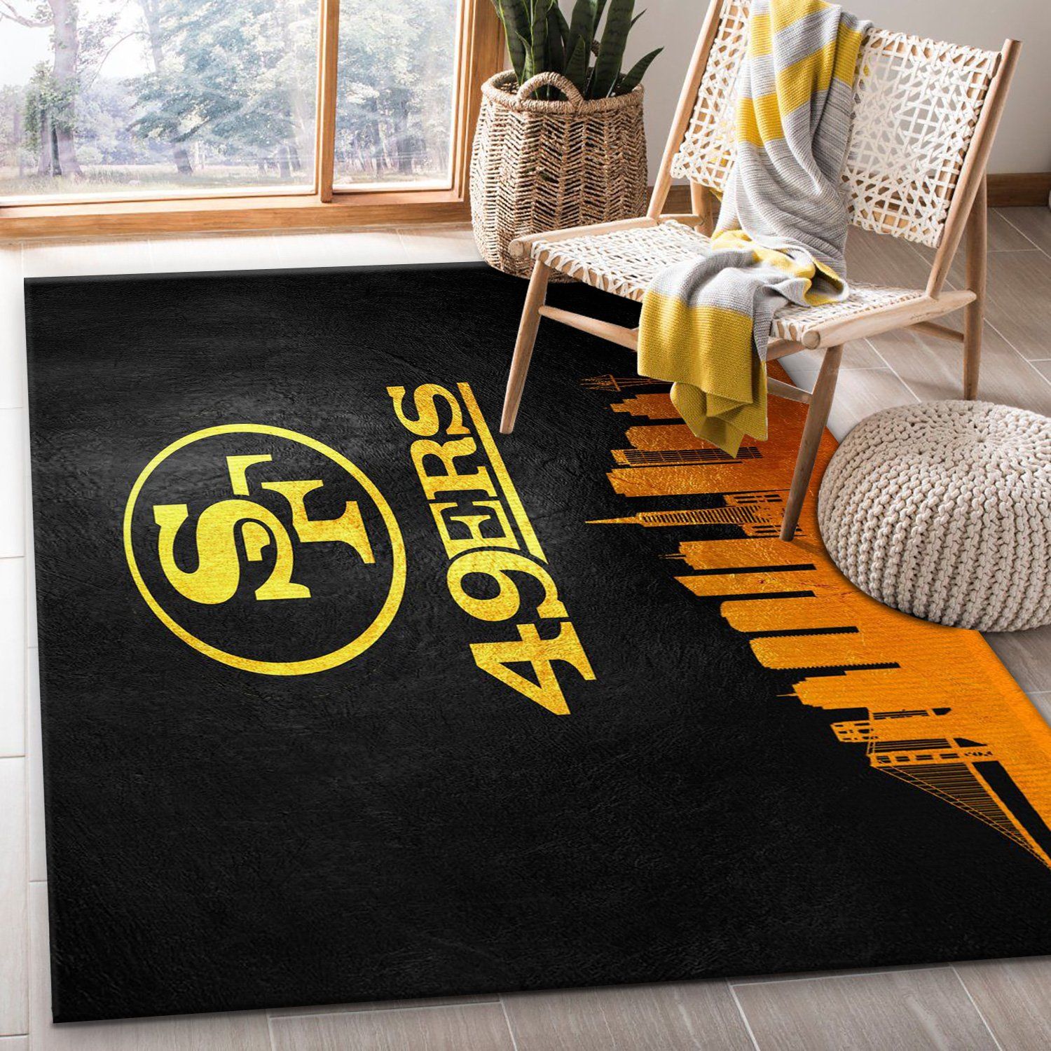 San Francisco 49ers NFL Area Rug, Bedroom, Floor Decor Home Decor