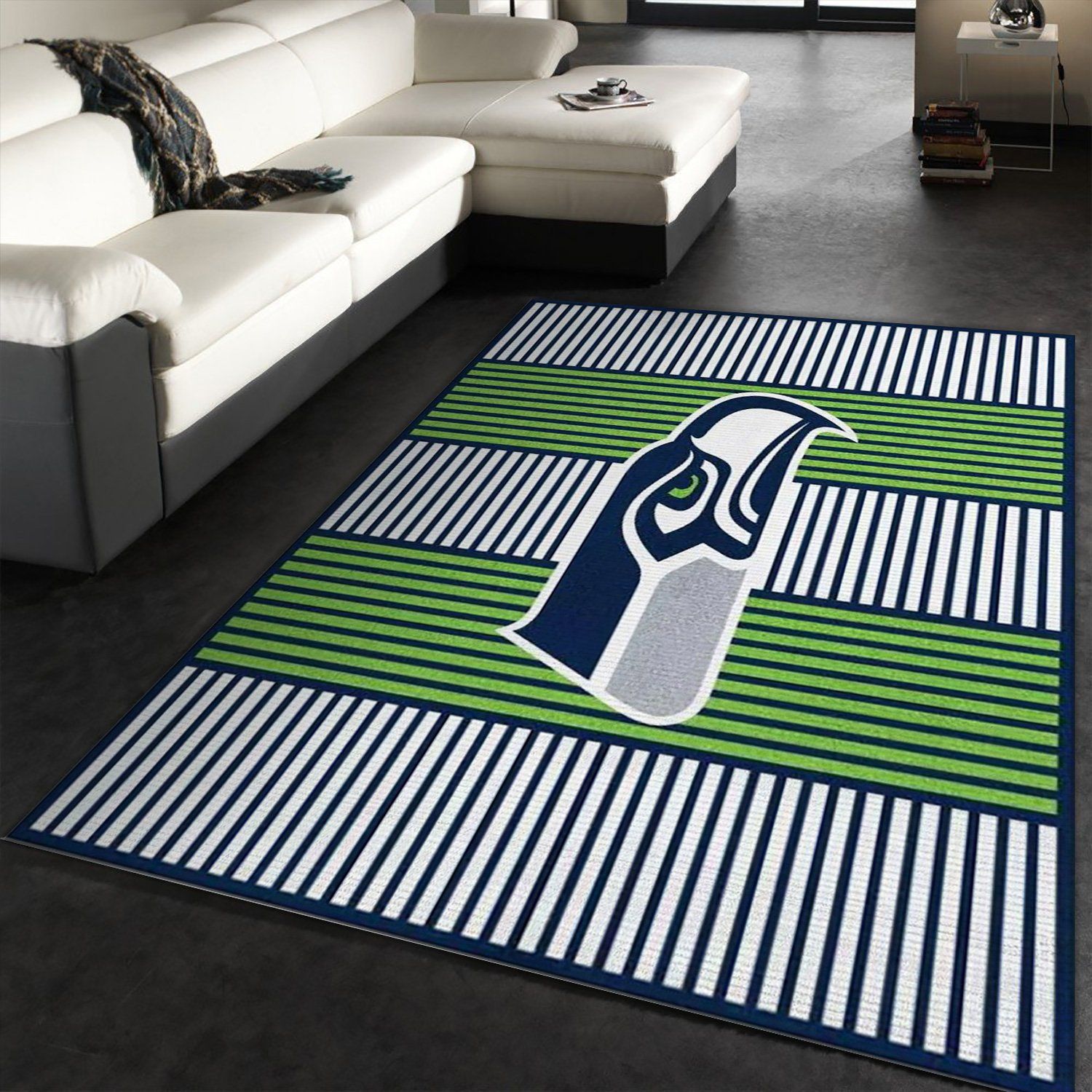 Seattle Seahawks Imperial Champion Rug NFL Team Logos Area Rug, Living Room Rug, Christmas Gift US Decor