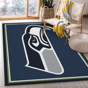 Seattle Seahawks Ball Shaped Area Rugs