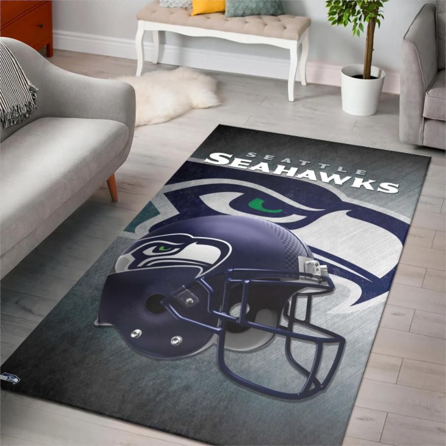 Seattle Seahawks Nfl Home Decor Area Rug Rugs For Living Room Rug Home Decor