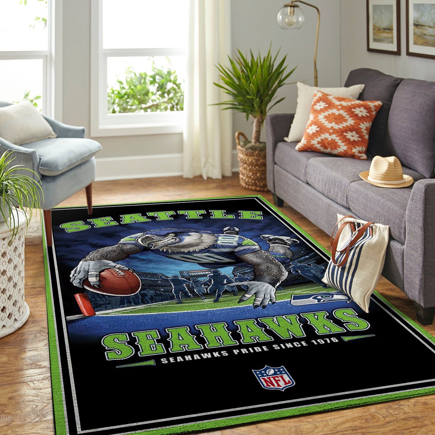 Seattle Seahawks Nfl Team Pride Nice Gift Home Decor Rectangle Area Rug