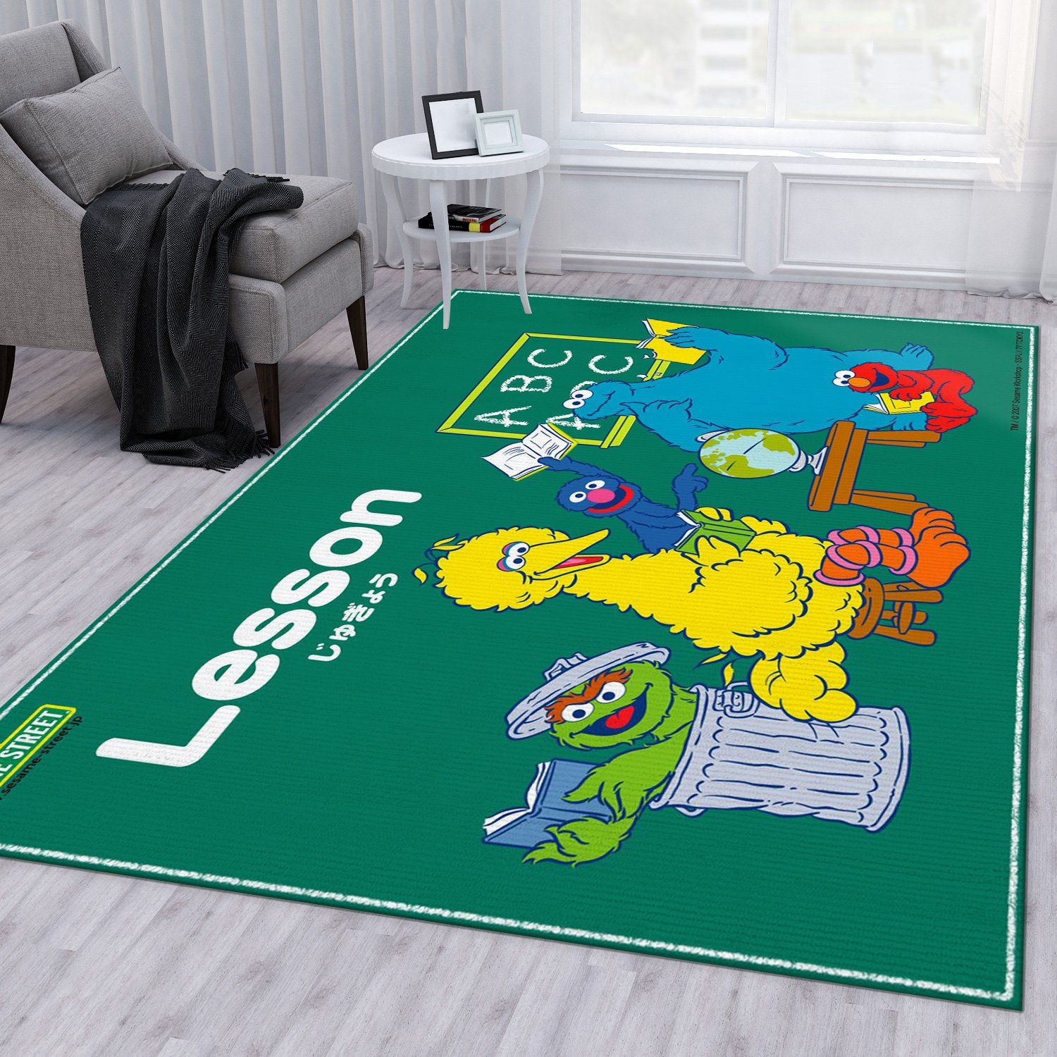 Sesame Street Learn 1 Area Rug For Christmas Living Room Rug Christmas Gift US Decor