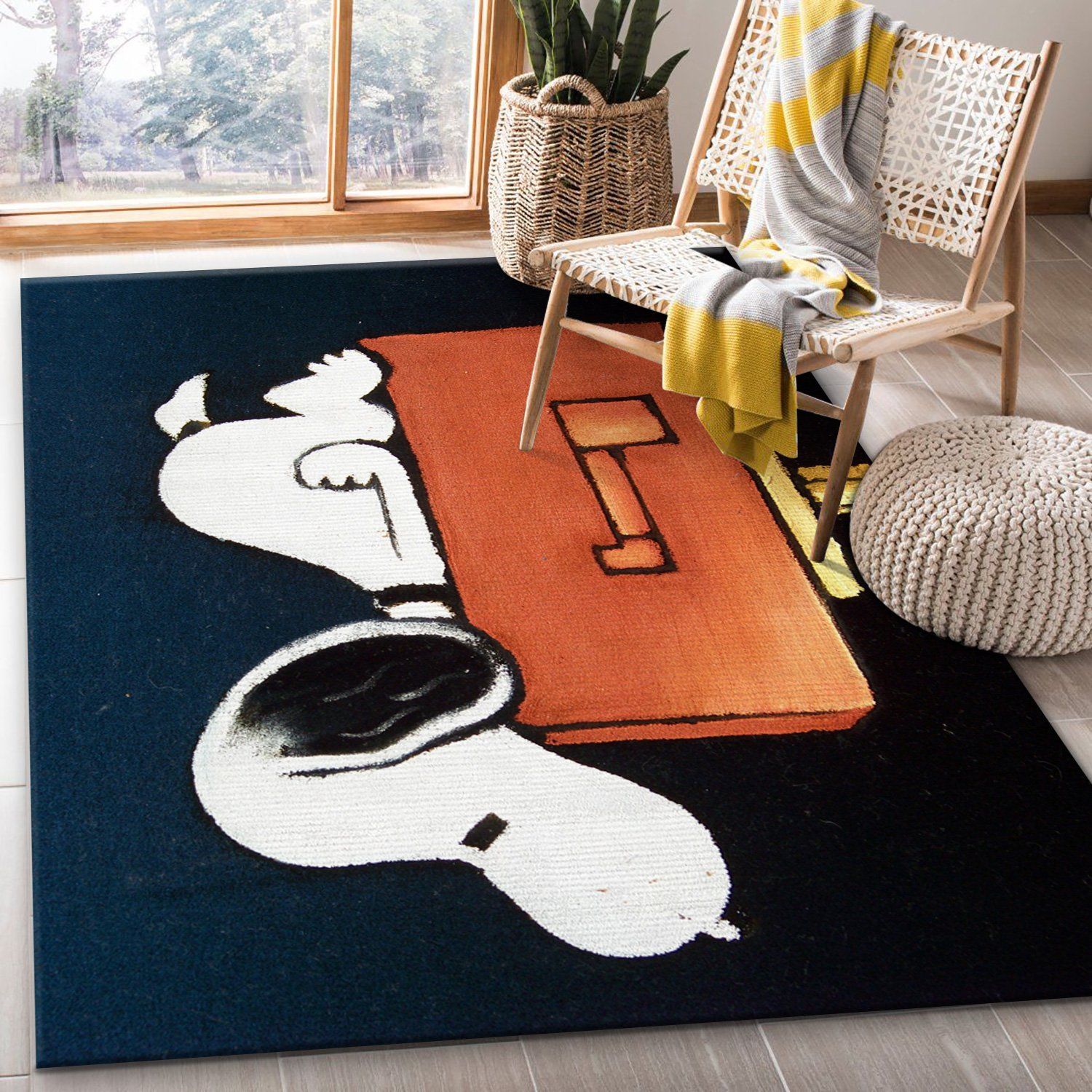 Snoopy Ver6 Rug Living Room Rug Christmas Gift US Decor