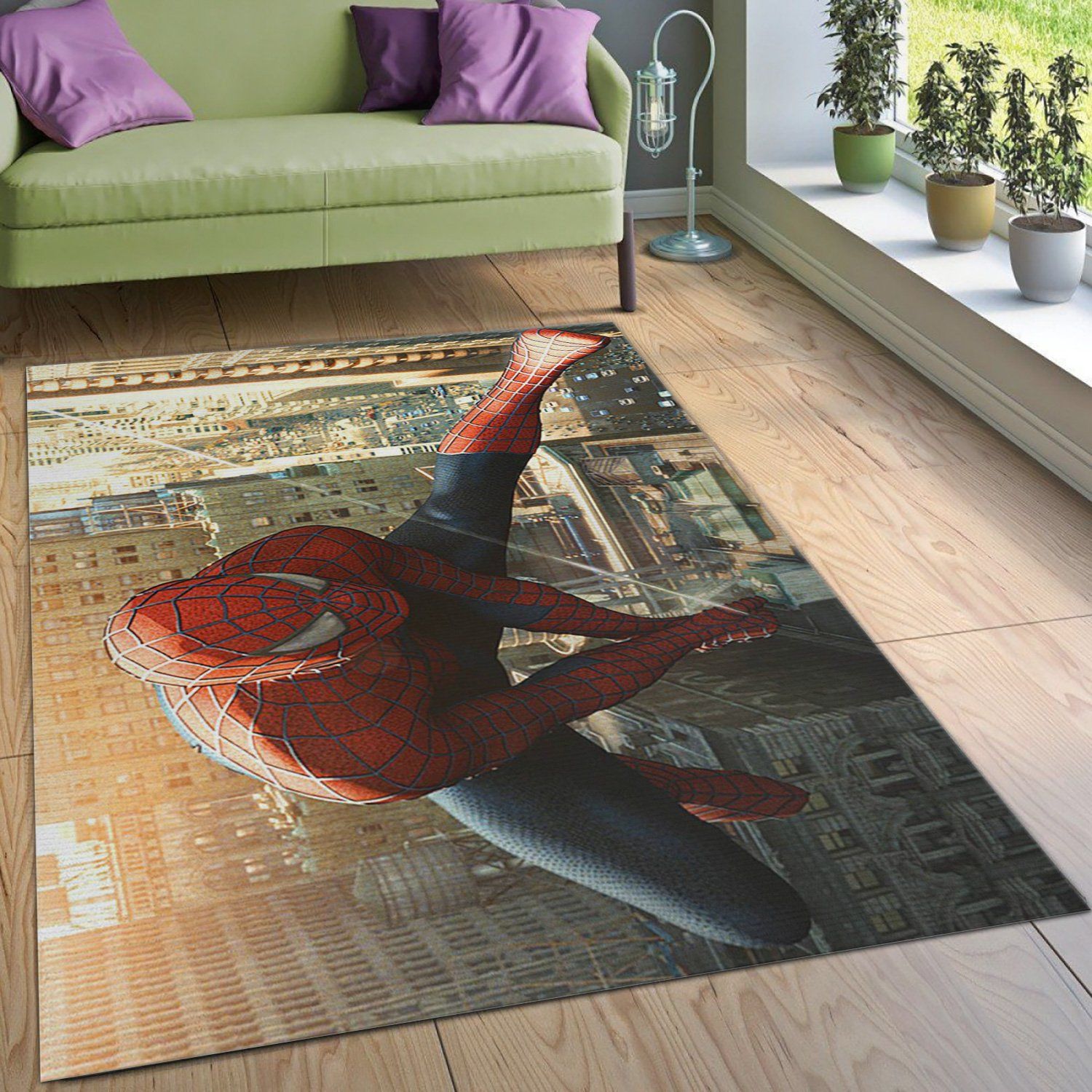 Spiderman Ver4 Area Rug Bedroom Rug Christmas Gift US Decor