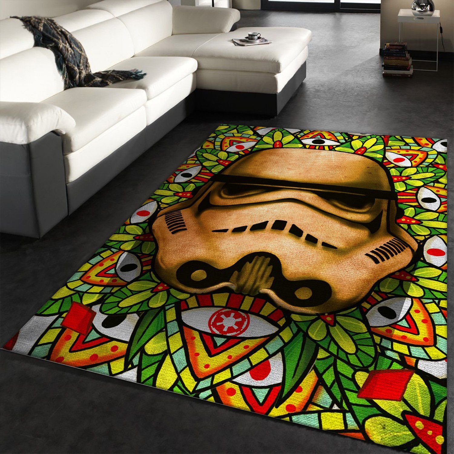 Stained Star War Area Rug, Bedroom Rug, Home US Decor