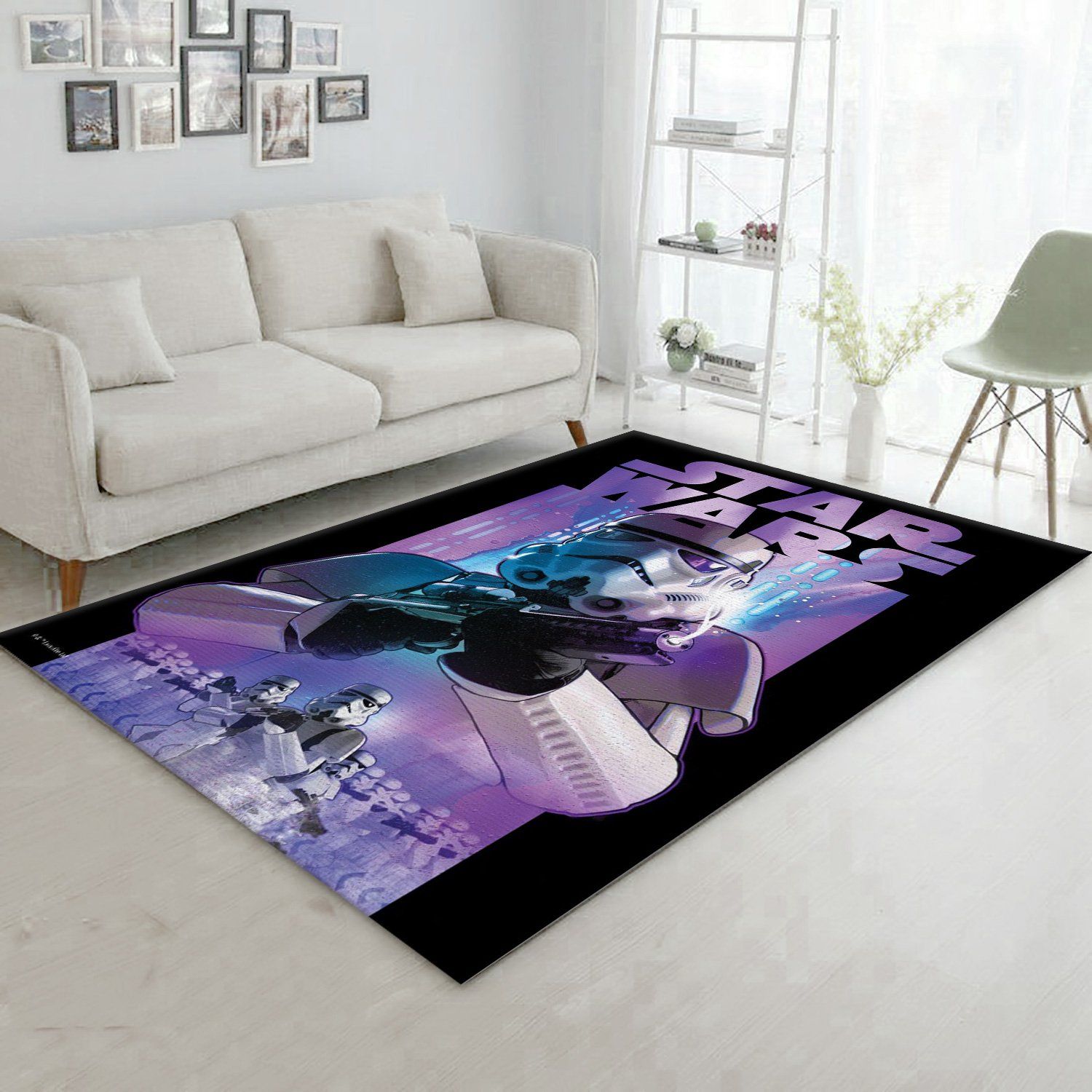 Stormtrooper Rug, Dark Side vs Light Side, US Gift Decor