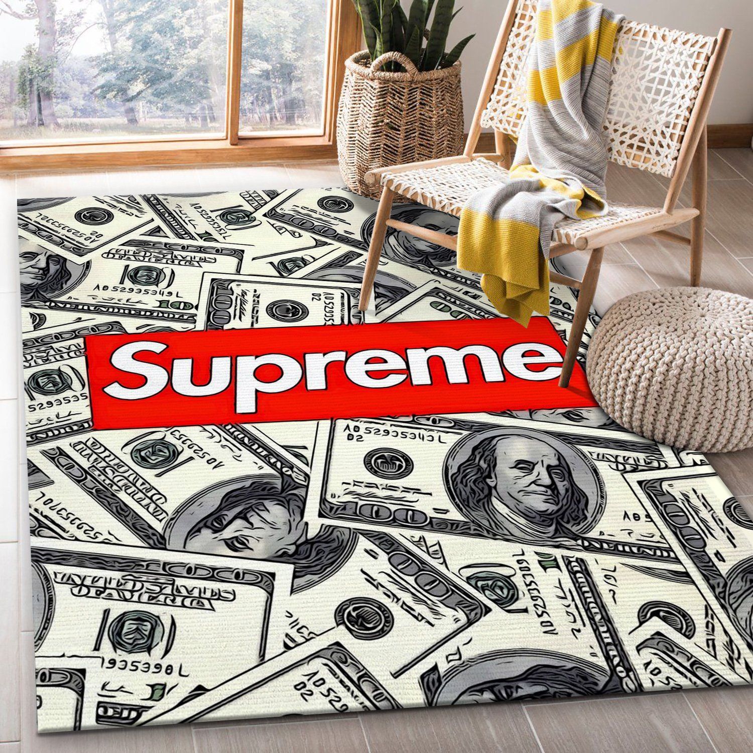 Supreme Area Rug Living Room Rug Christmas Gift US Decor