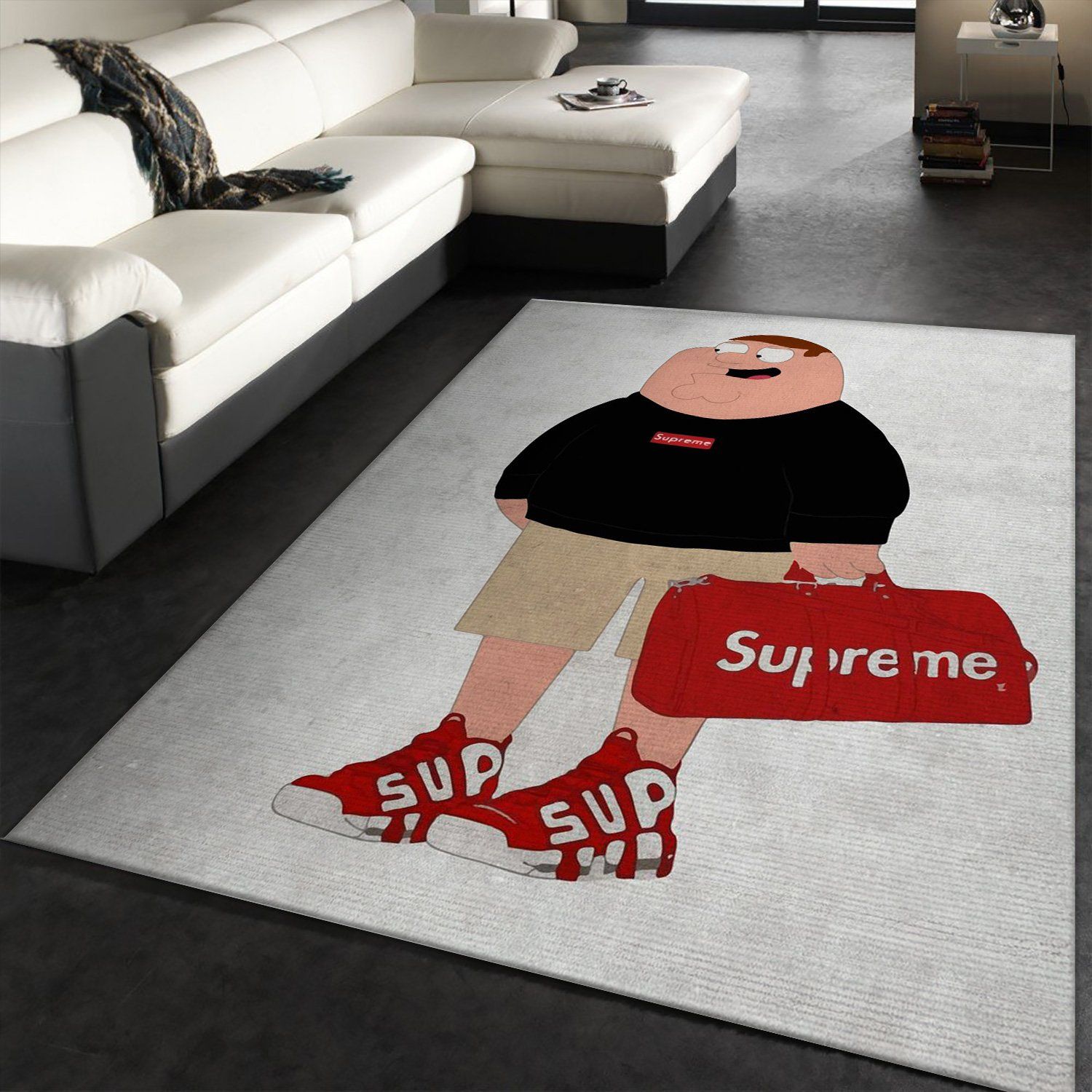 Supreme Peter Family Guy Rug Fashion Brand Rug Floor Decor Home Decor