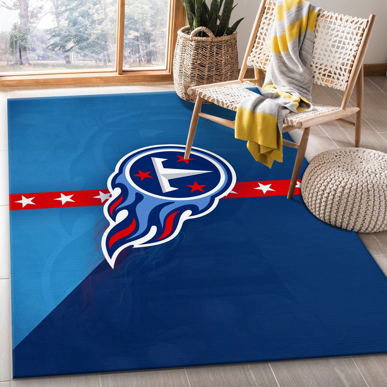 Tennessee Titans 10 NFL Area Rug For Christmas Bedroom Rug Floor Decor Home Decor