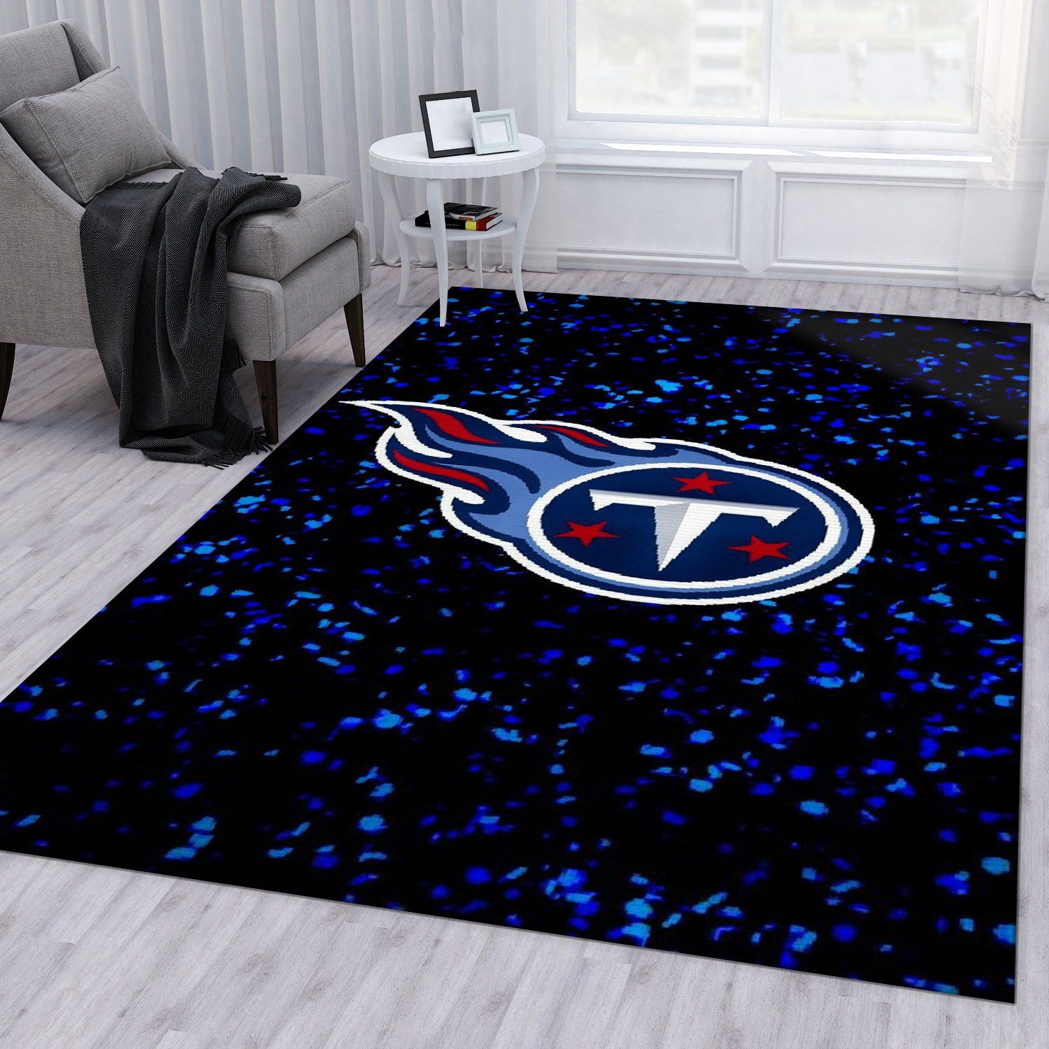 Tennessee Titans 3 NFL Christmas Gift Rug Bedroom Rug Floor Decor Home Decor  - Travels in Translation