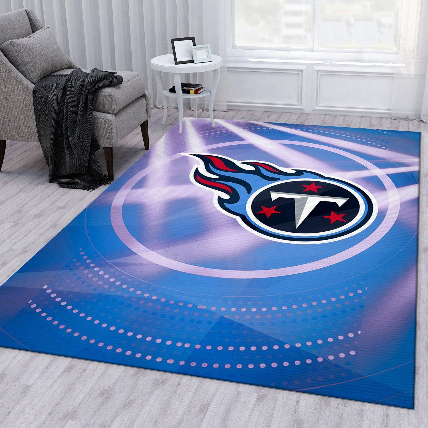 Tennessee Titans 6 NFL Noel Gift Rug Bedroom Rug Floor Decor Home