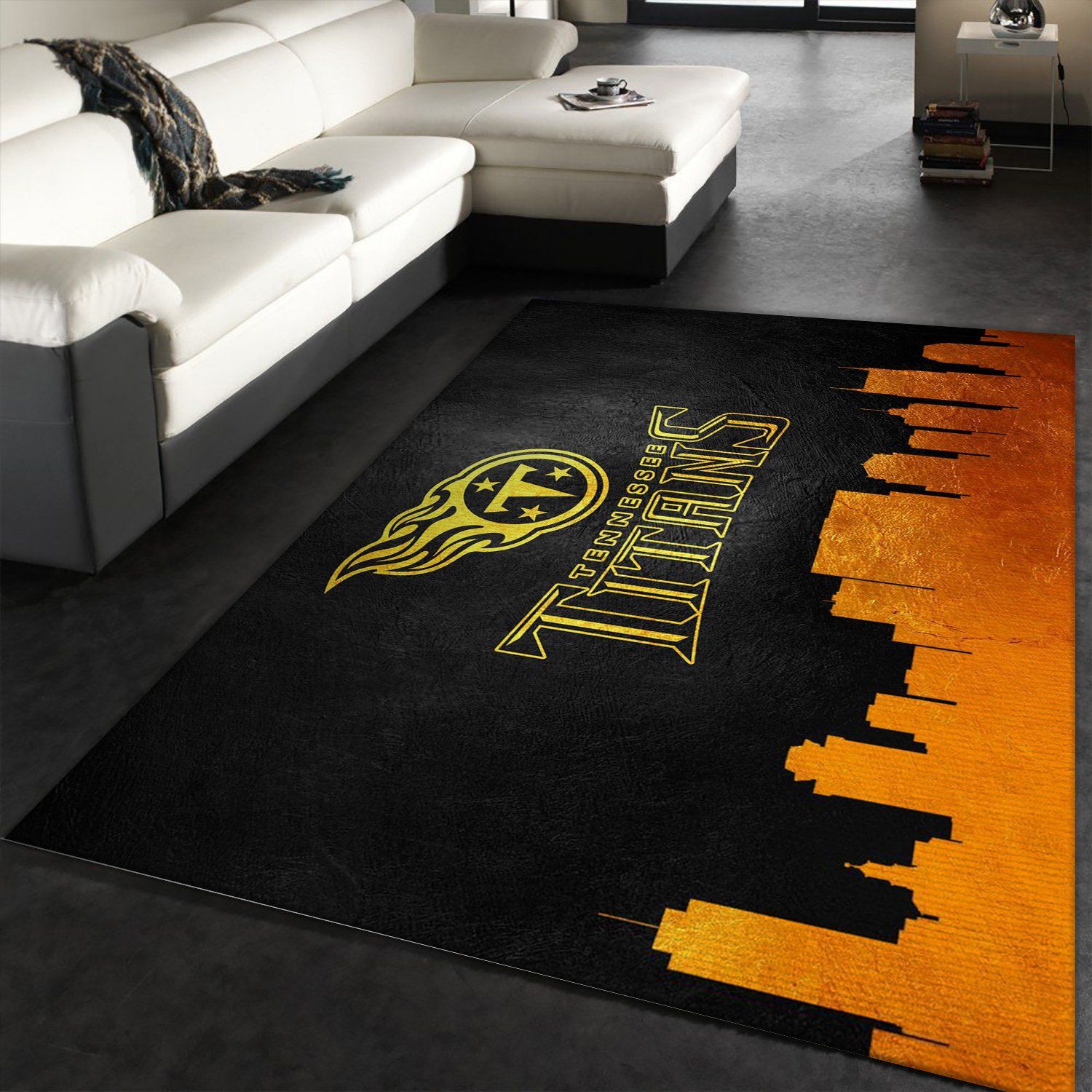 Tennessee Titans Skyline NFL Area Rug For Christmas, Living Room Rug, US Gift Decor