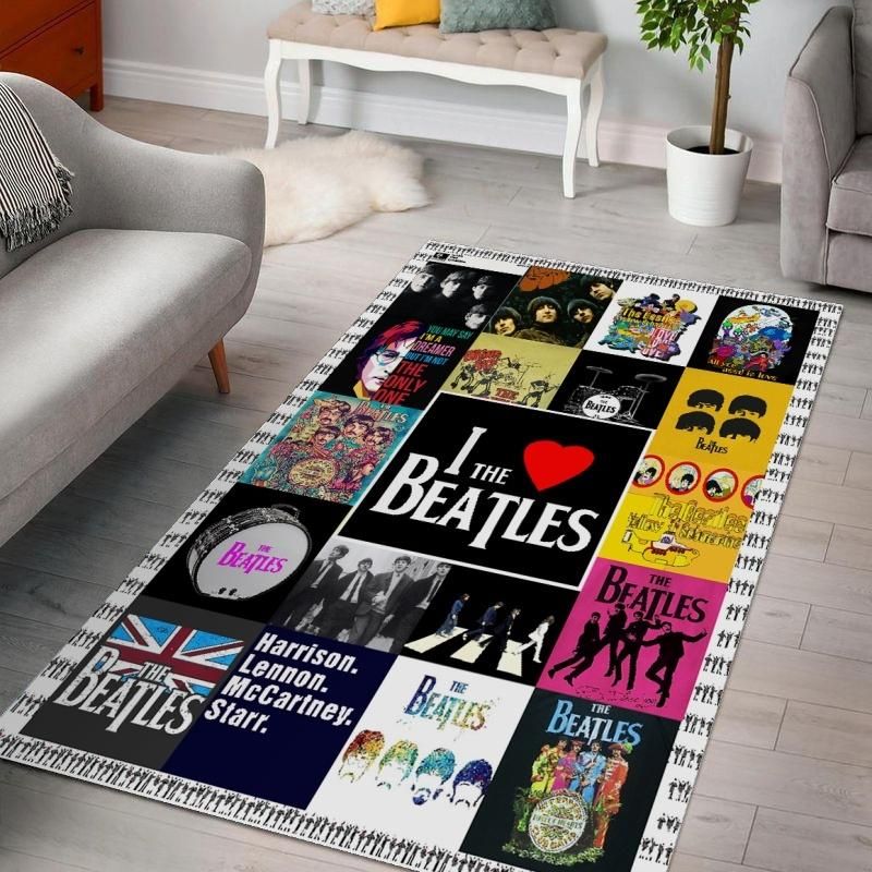 The Beatles Band V2 Living Rooms Area Rug, Bedroom, Family Gift US Decor